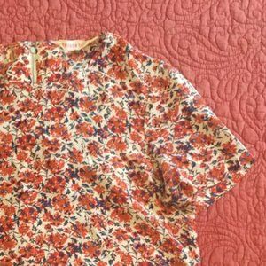 Rebecca Taylor Floral Silk Top